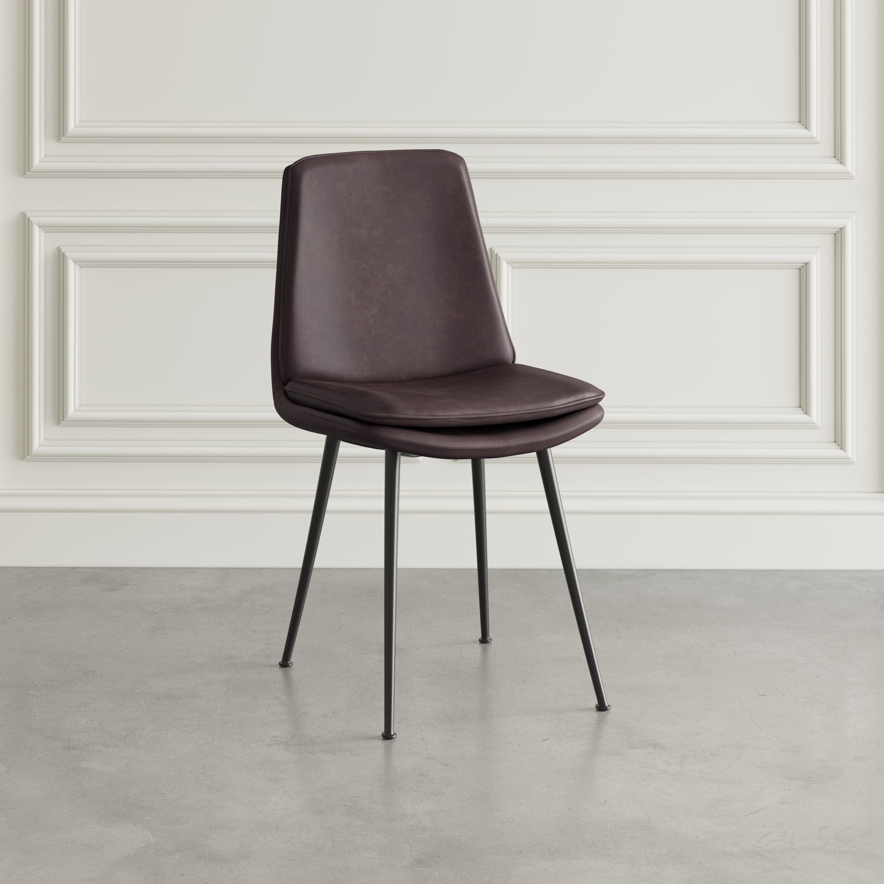 Draper Dark Brown Dining Chair (Set of 4) - Ornate Home