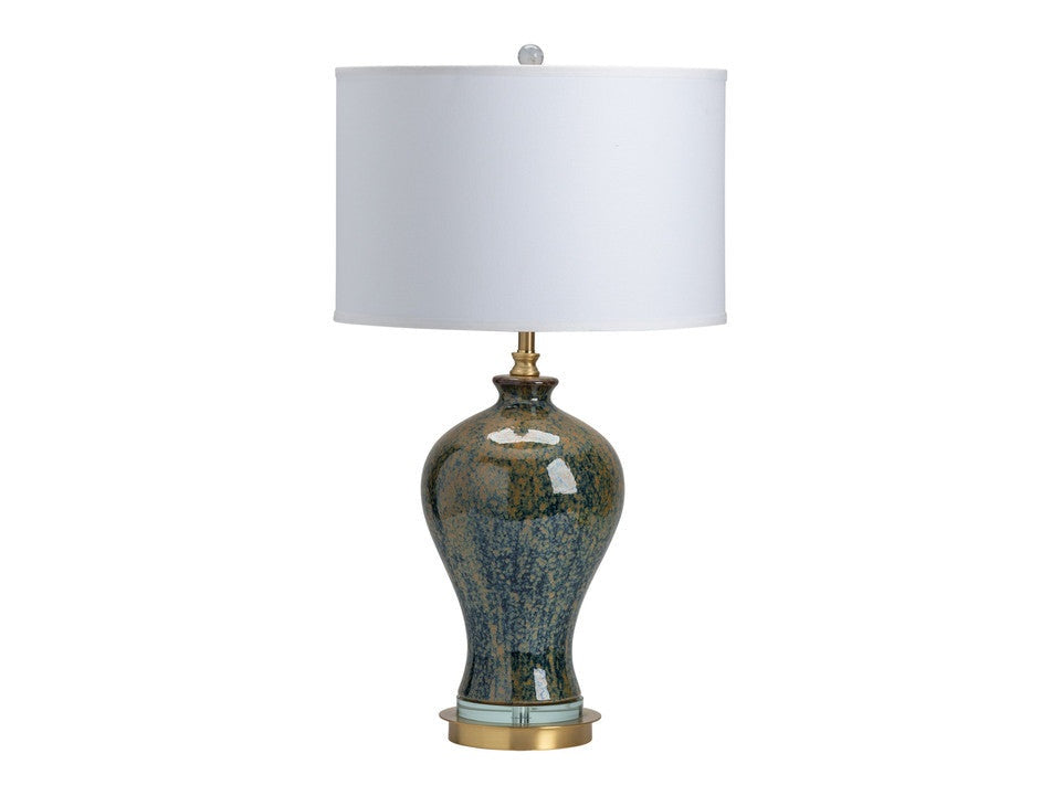 Draper Green/Gold Urn Table Lamp - Ornate Home
