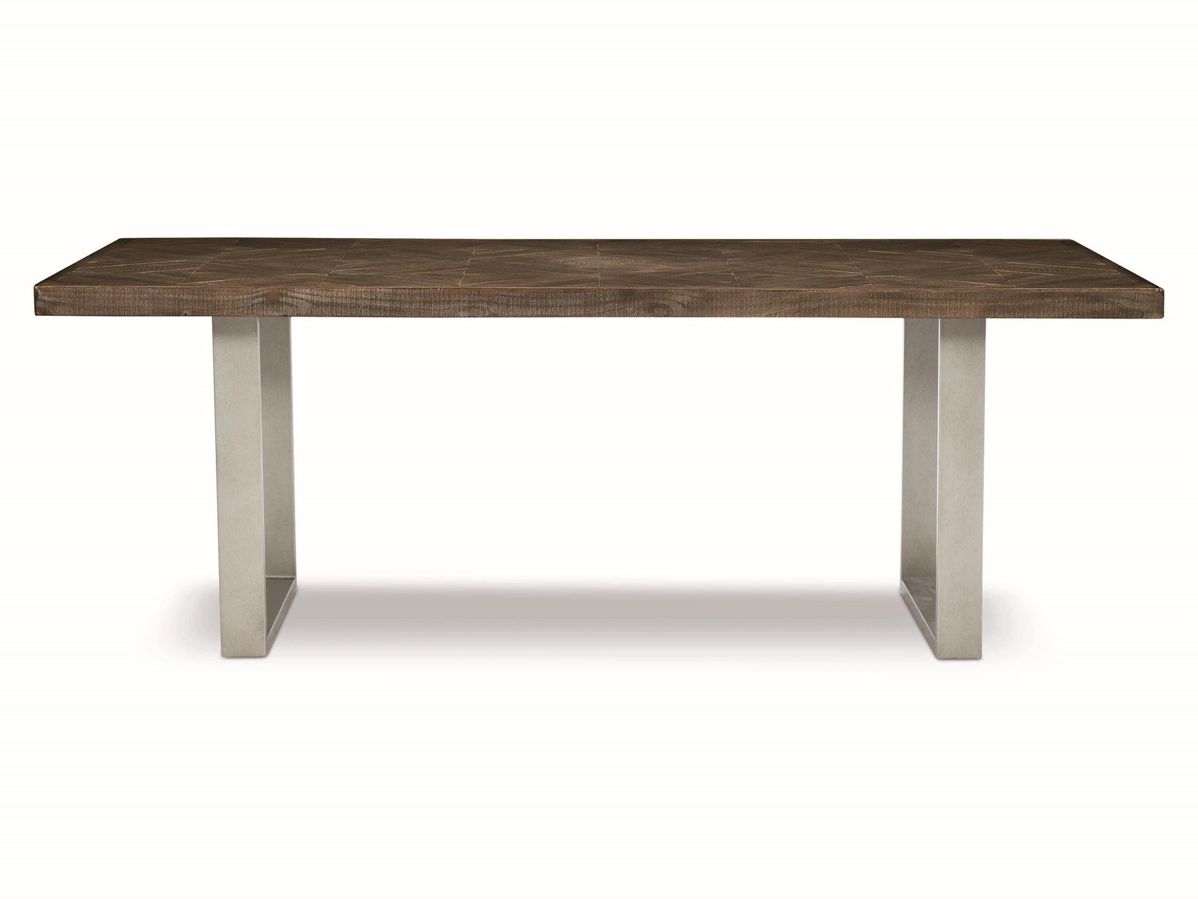 Draper Grey Mist/Sable Brown Dining Table - Ornate Home