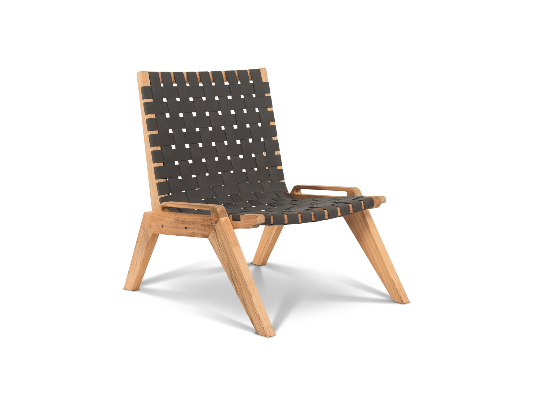 Draper Teak Taupe Grey Outdoor Woven Chat Chair - Ornate Home