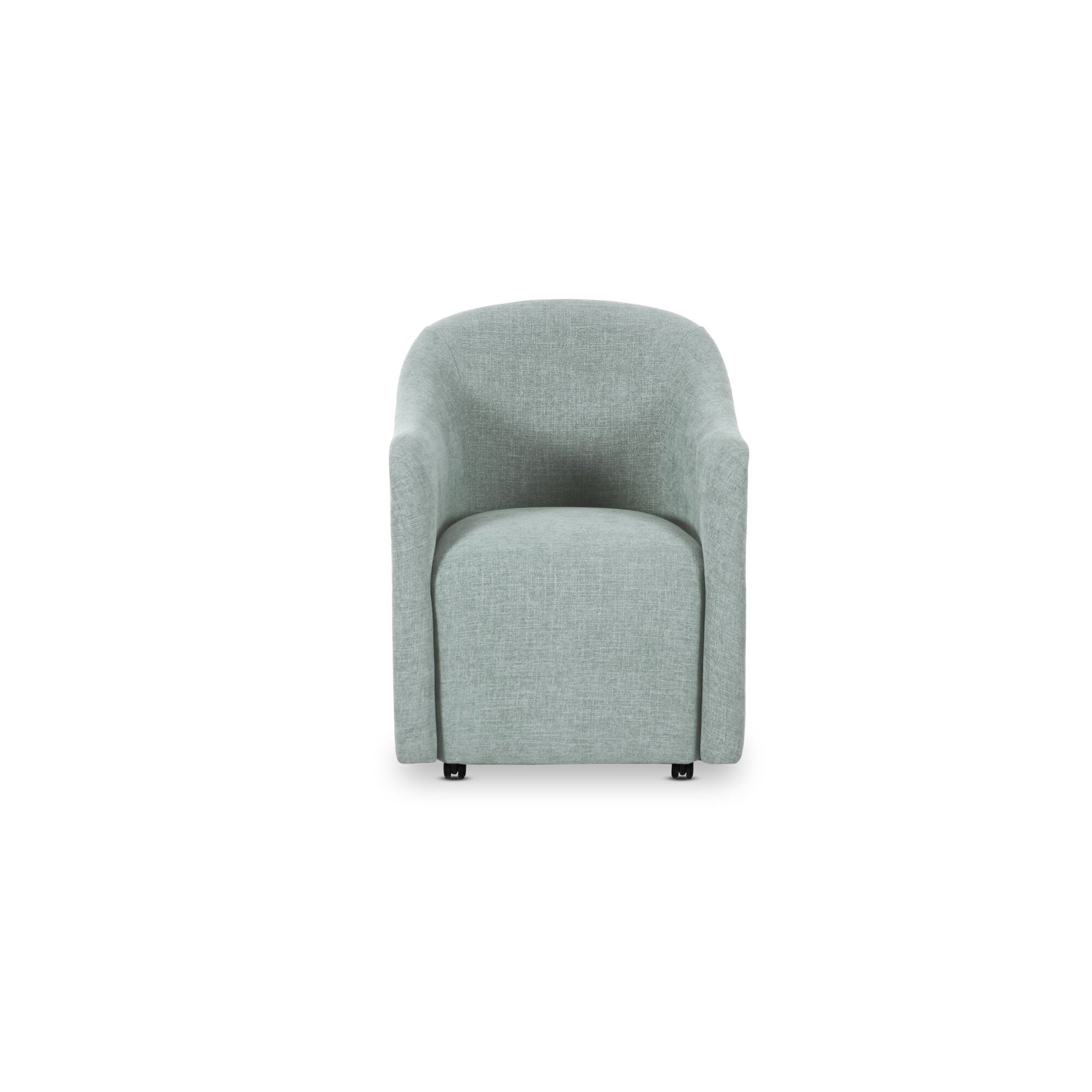 Drava Light Blue Rolling Dining Chair - Ornate Home