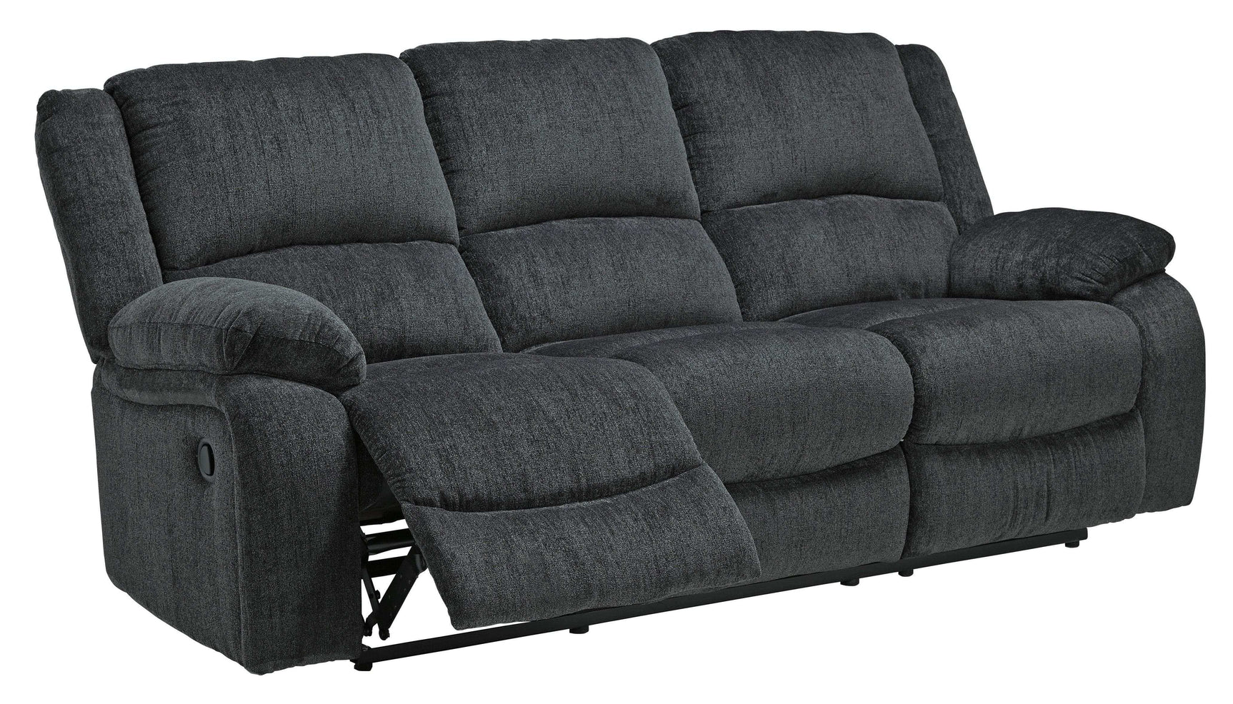 Draycoll Slate Manual Reclining Sofa & Loveseat 2pc Set (Online Special Price) - Ornate Home