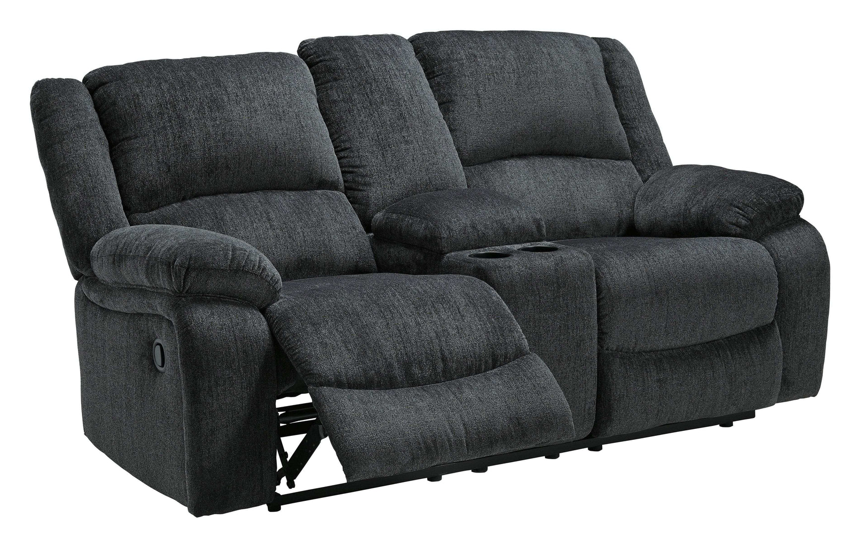 Draycoll Slate Manual Reclining Sofa & Loveseat 2pc Set (Online Special Price) - Ornate Home