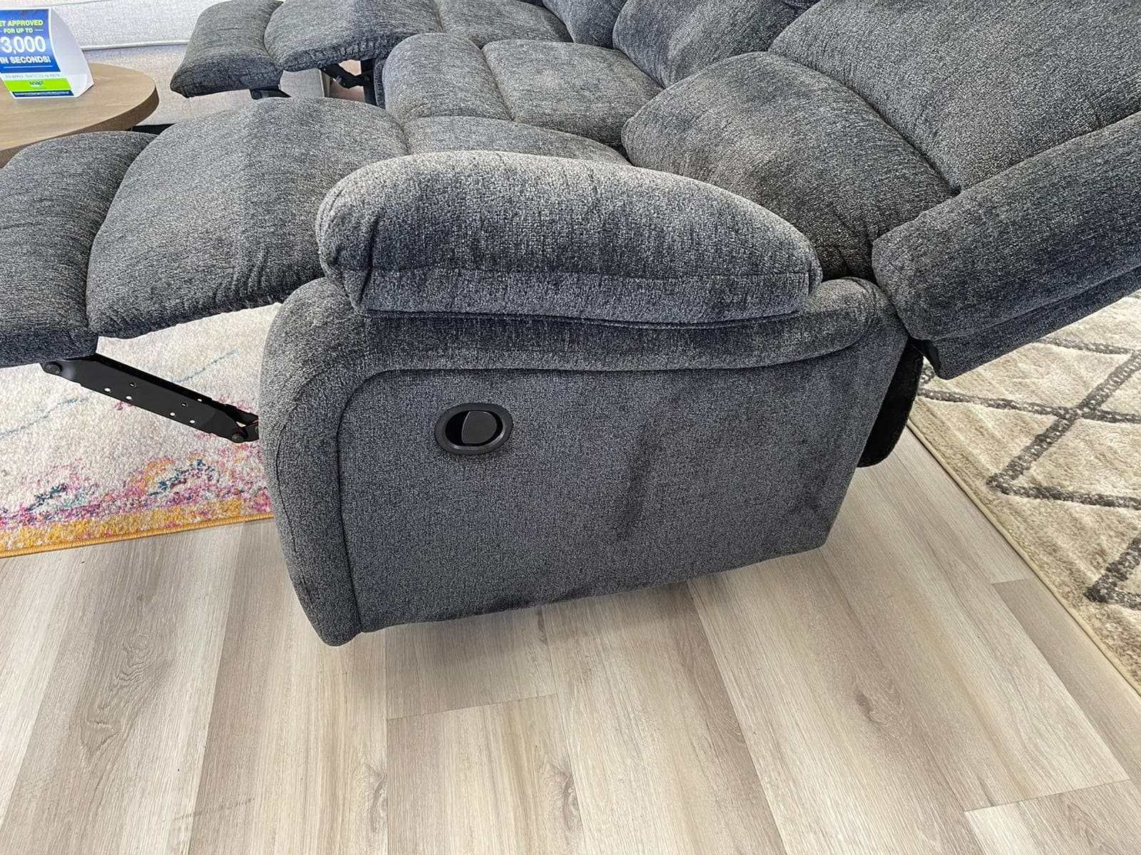 Draycoll Slate Manual Reclining Sofa & Loveseat 2pc Set (Online Special Price) - Ornate Home
