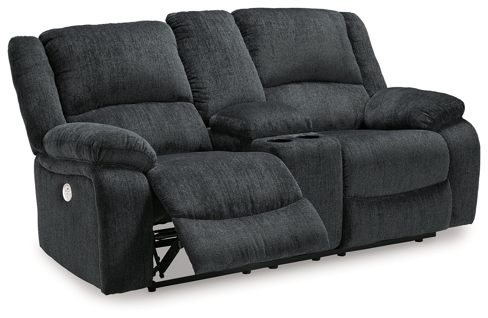 Draycoll Slate Power Reclining Loveseat & Power Recliner - Ornate Home