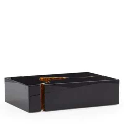 Dream Glass Black & Gold 3pc Coffee Table - Ornate Home