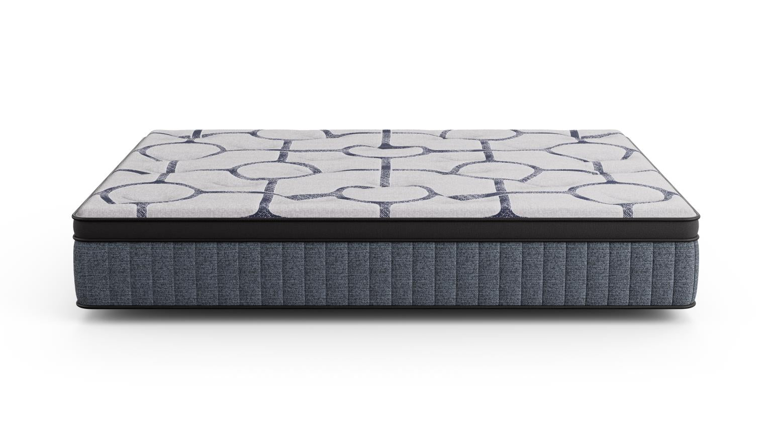 Dreamstage Value Amethyst Euro Top 15" Firm Grey Twin Mattress - Ornate Home