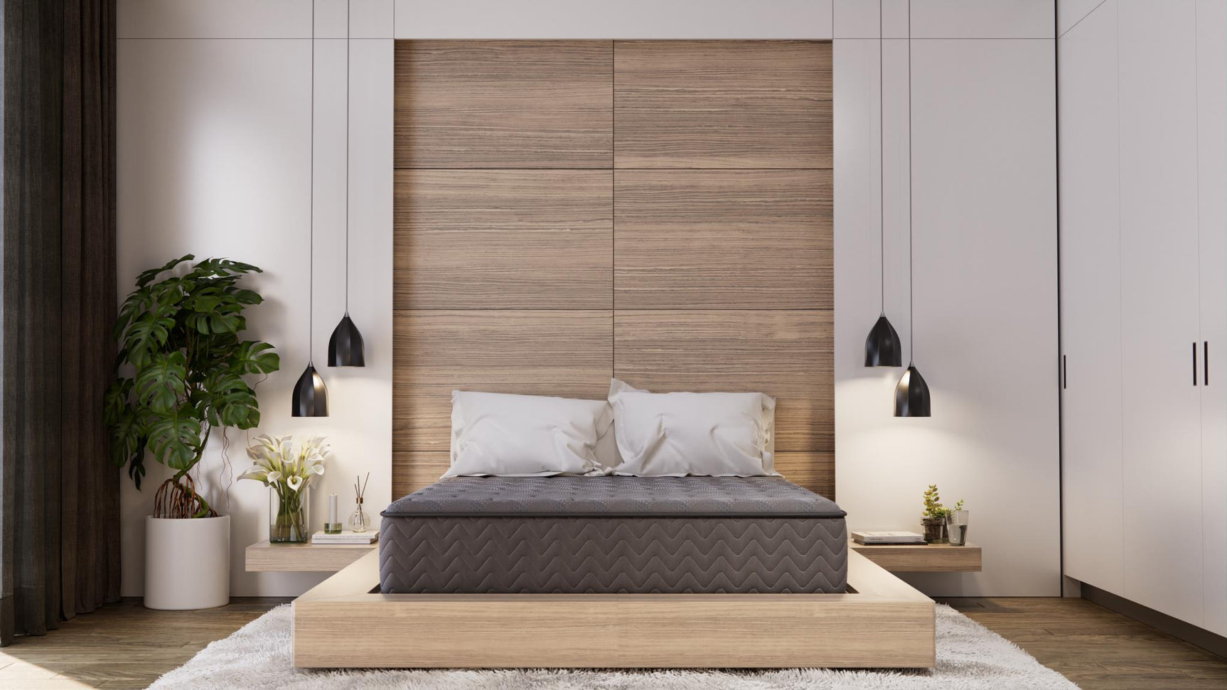 Dreamstage Value Arcadia 13" Firm Grey California King Mattress - Ornate Home