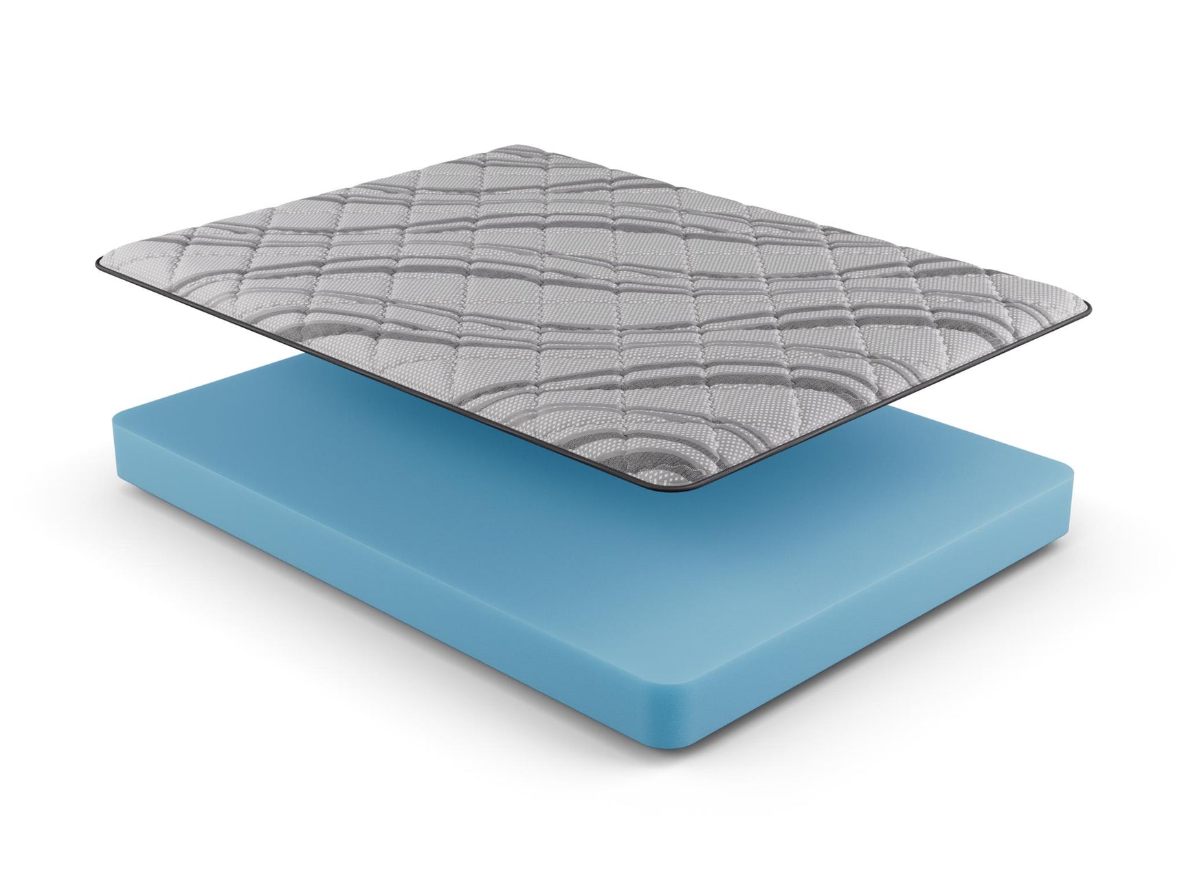 Dreamstage Value Citrine Foam Tight Top 7" Medium Grey Twin Mattress - Ornate Home