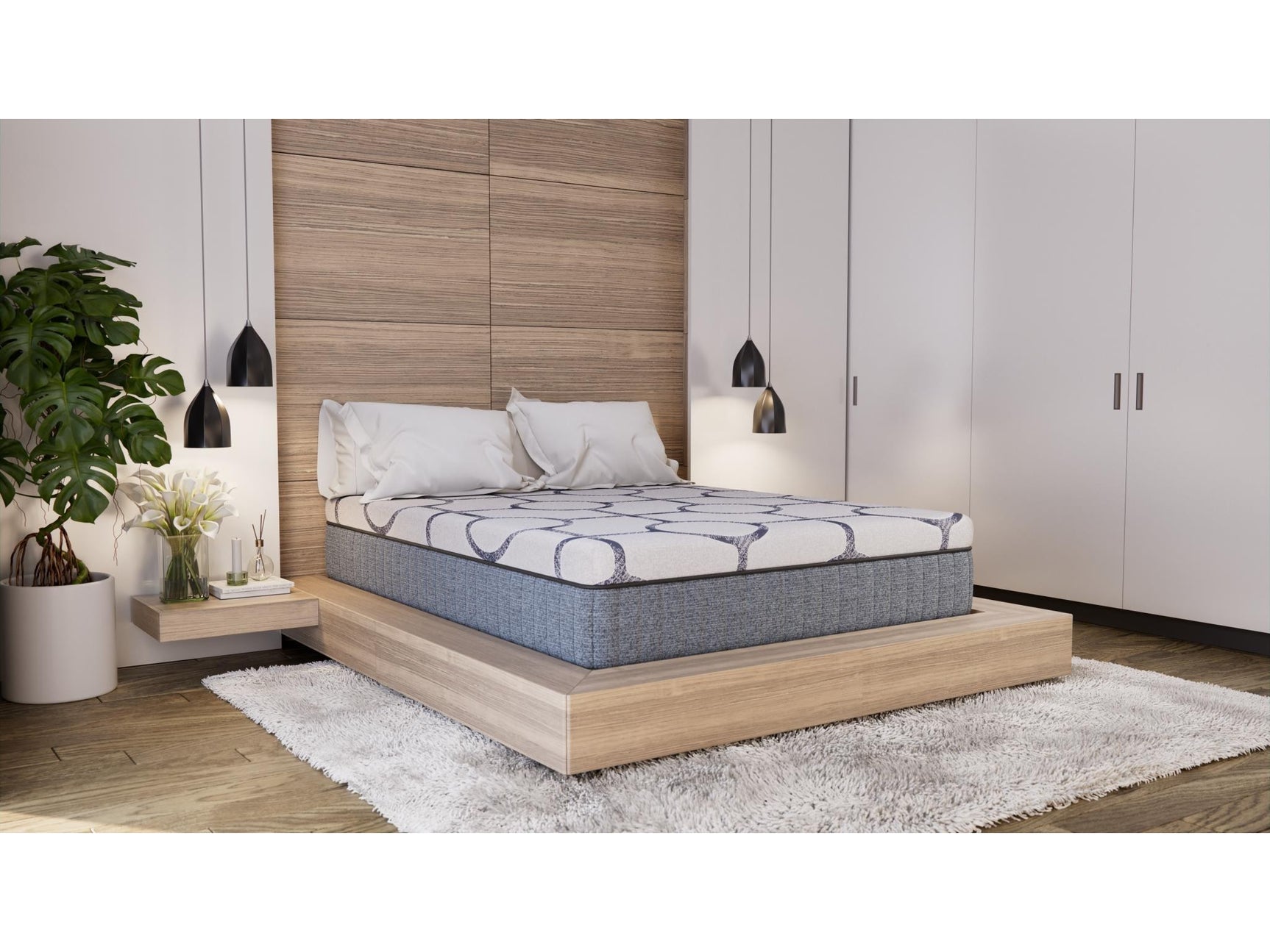 Dreamstage Value Haven Hybrid 13.5" Firm Grey Full Mattress - Ornate Home