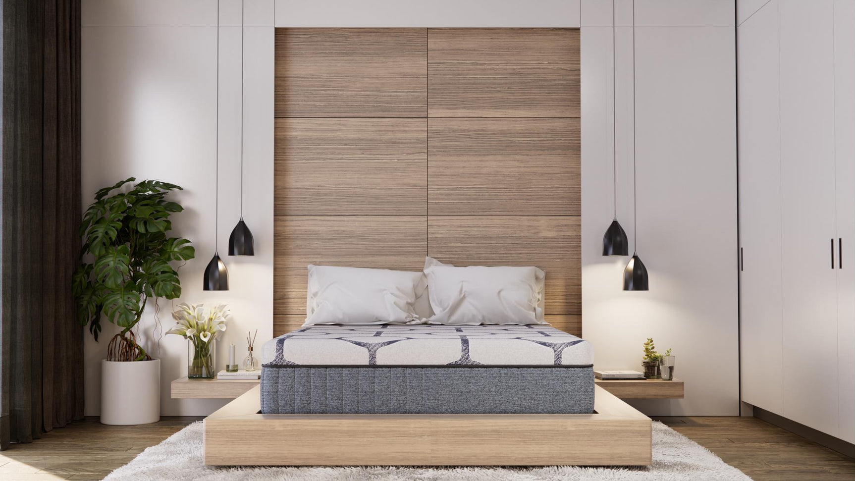 Dreamstage Value Haven Hybrid 13.5" Firm Grey Full Mattress - Ornate Home