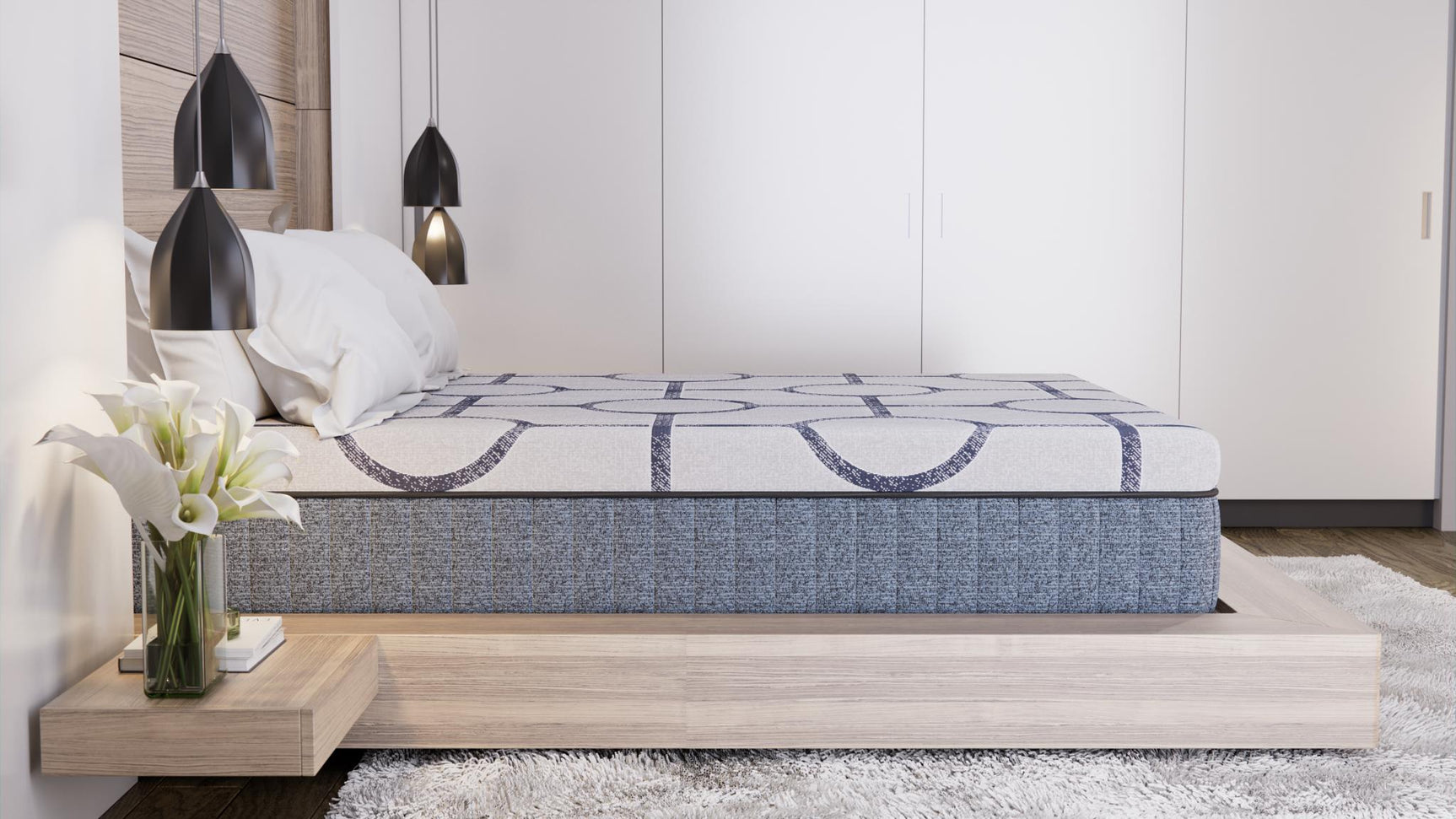 Dreamstage Value Haven Hybrid 13.5" Firm Grey Twin Mattress - Ornate Home
