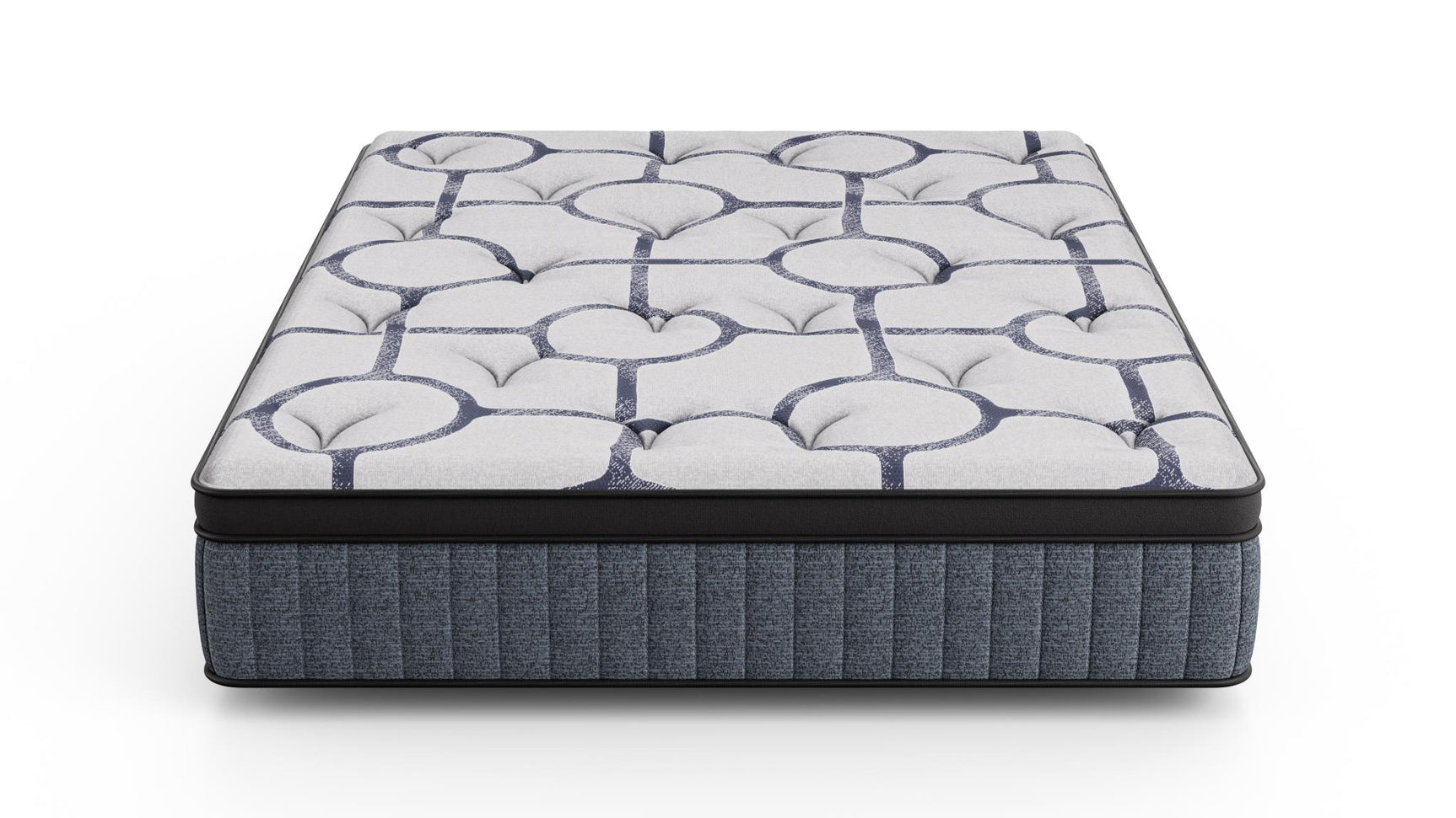 Dreamstage Value Meadow Euro Top 15" Plush Grey Twin Mattress - Ornate Home