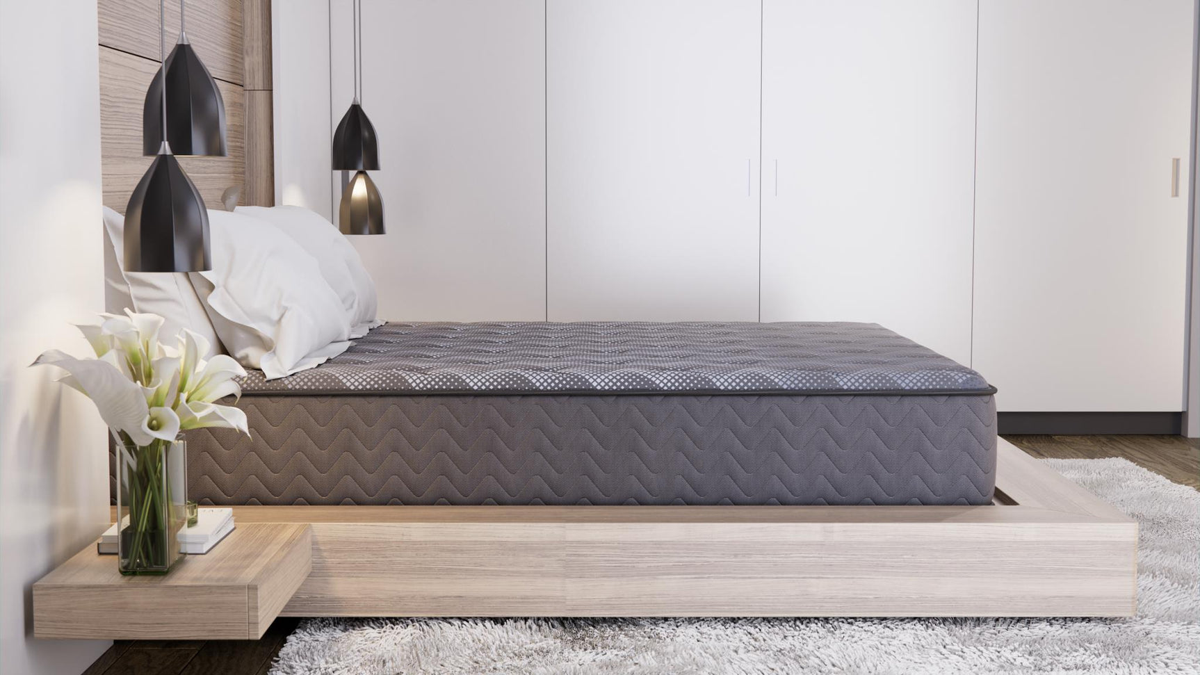 Dreamstage Value Obsidian Tight Top 13" Firm Grey Twin XL Mattress - Ornate Home