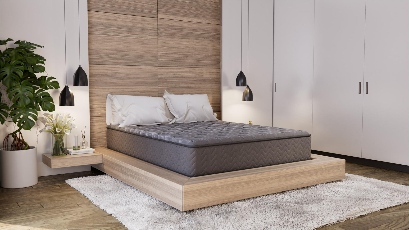 Dreamstage Value Obsidian Tight Top 13" Firm Grey Twin Mattress - Ornate Home