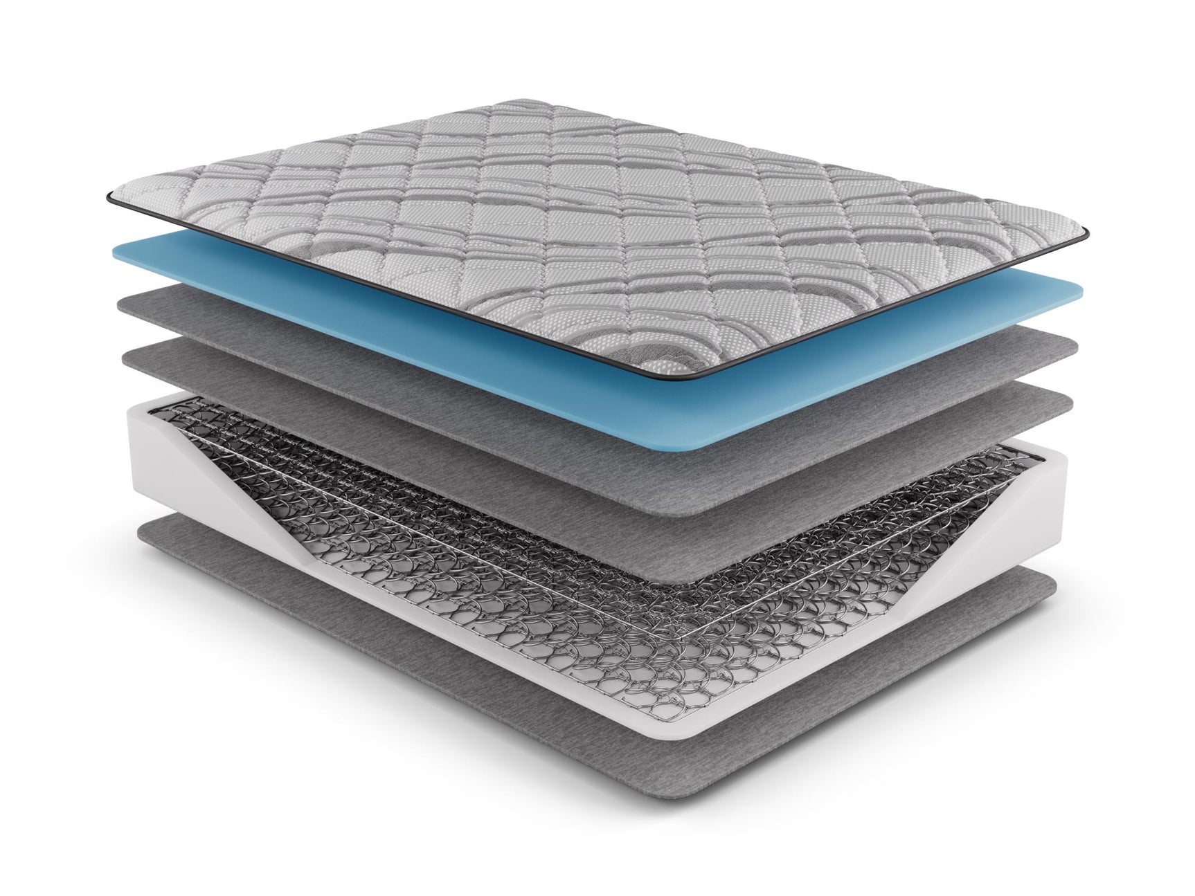 Dreamstage Value Opal Tight Top 9" Firm Grey Twin Mattress - Ornate Home