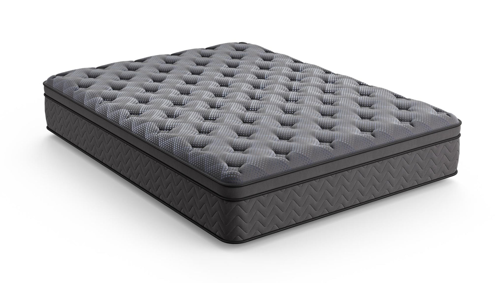 Dreamstage Value Turquoise Euro Top 12.5" Firm Grey Twin XL Mattress - Ornate Home