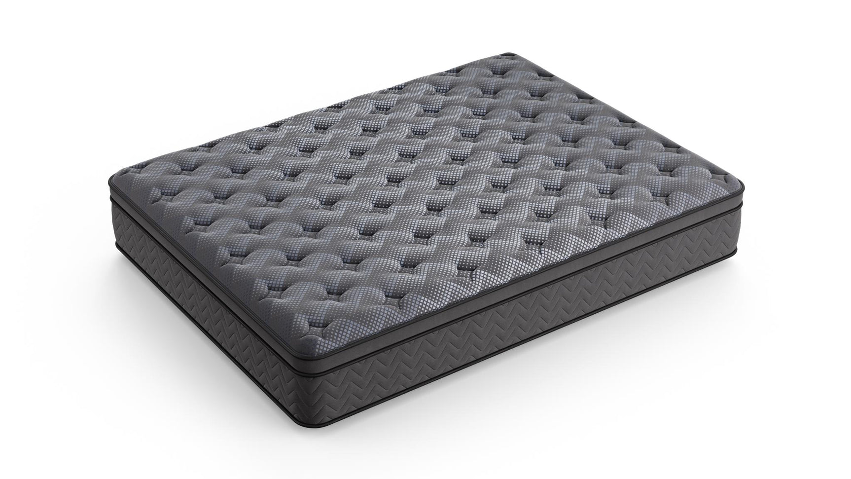 Dreamstage Value Turquoise Euro Top 12.5" Firm Grey Twin XL Mattress - Ornate Home