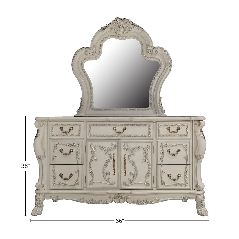 Dresden Bone White Dresser - Ornate Home