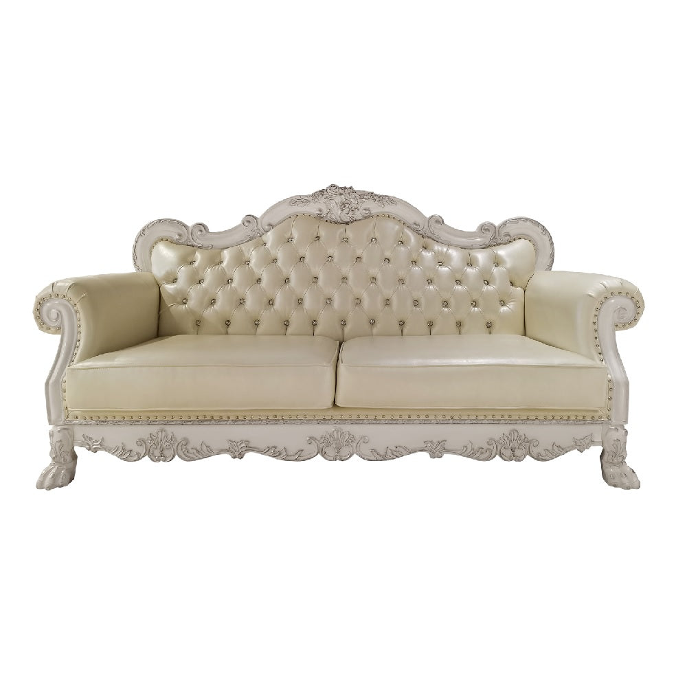 Dresden Bone White Sofa - Ornate Home