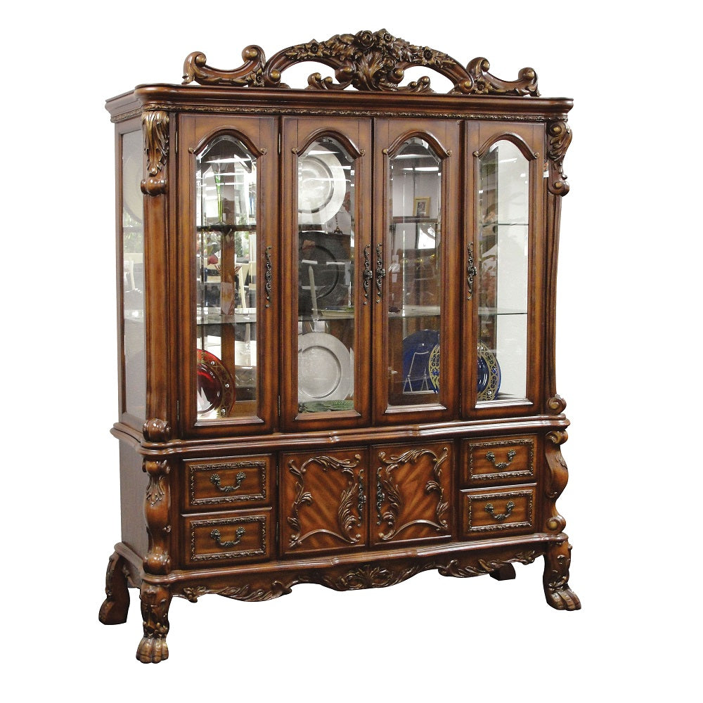 Dresden Cherry Oak Hutch & Buffet - Ornate Home