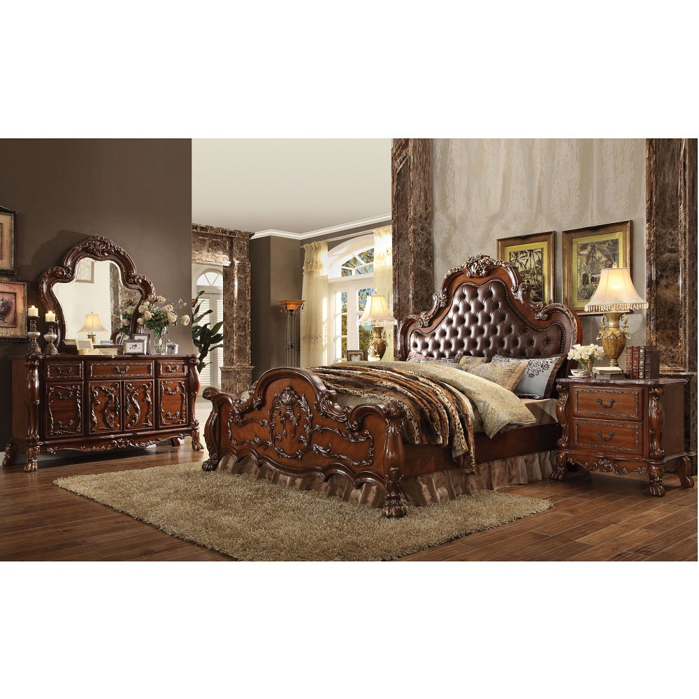 Dresden Cherry Oak Mirror - Ornate Home