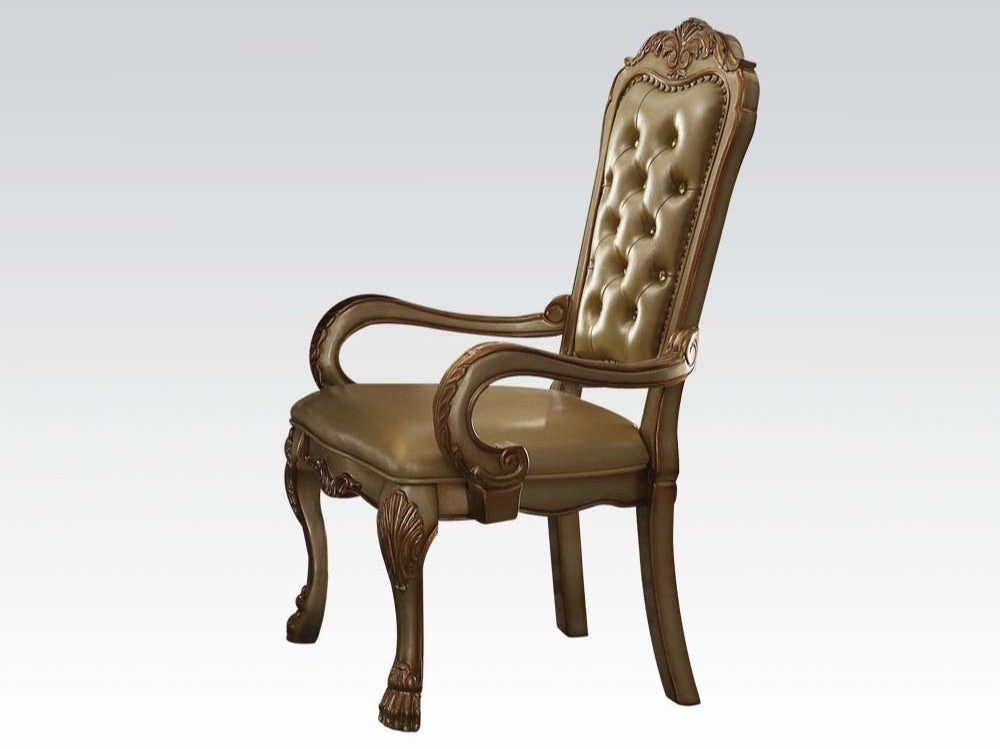 Dresden Gold Patina & Bone Armchair (Set of 2) - Ornate Home