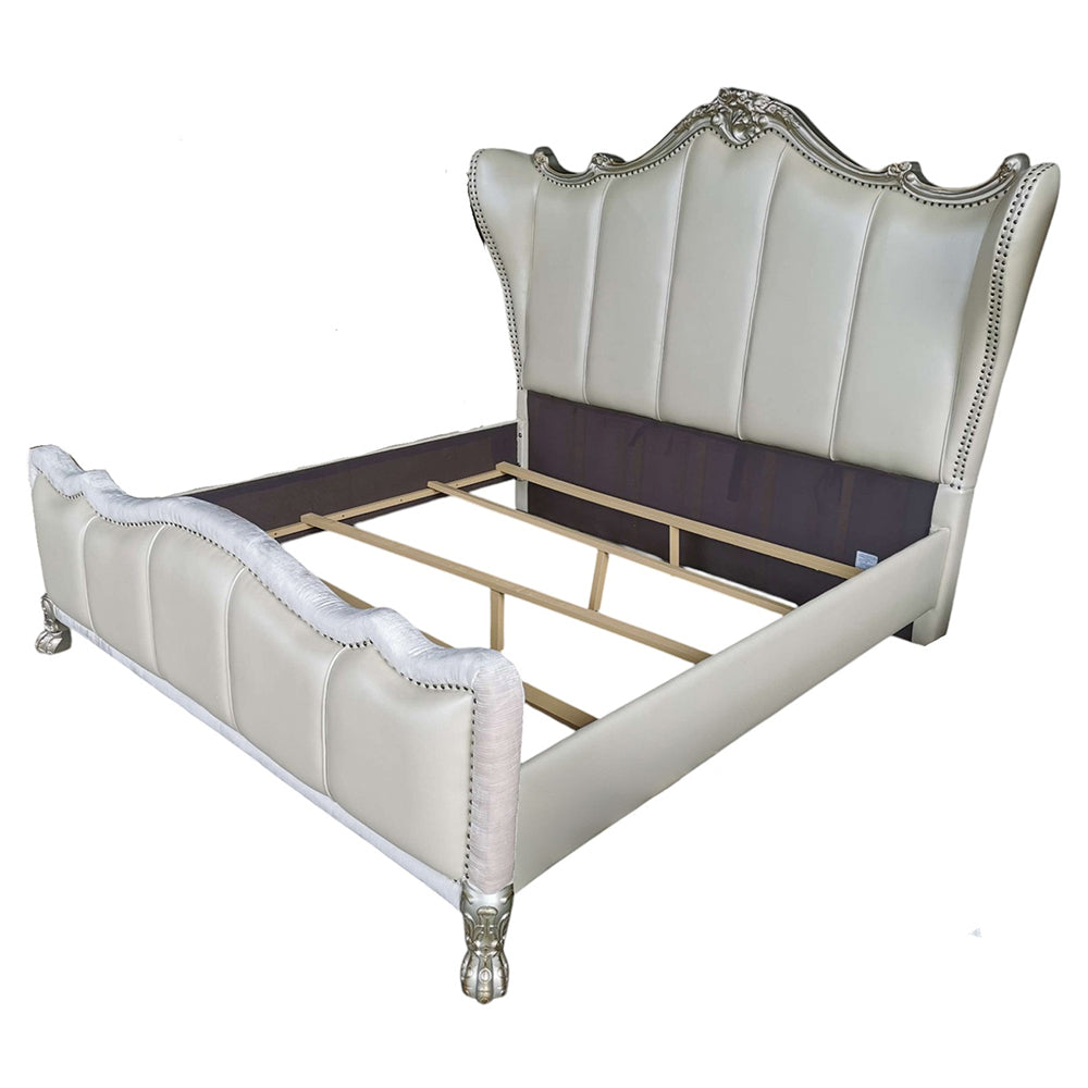 Dresden II Gold Patina Finish King Bed - Ornate Home
