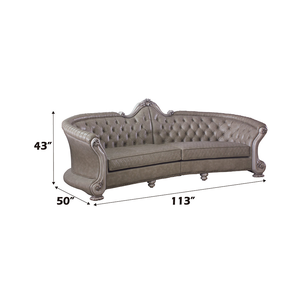 Dresden Vintage Bone White Sofa - Ornate Home