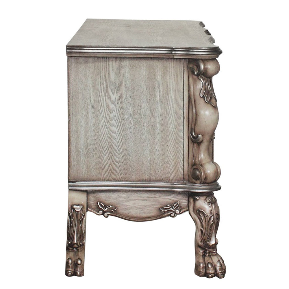 Dresden Vintage Bone White Vanity Desk - Ornate Home