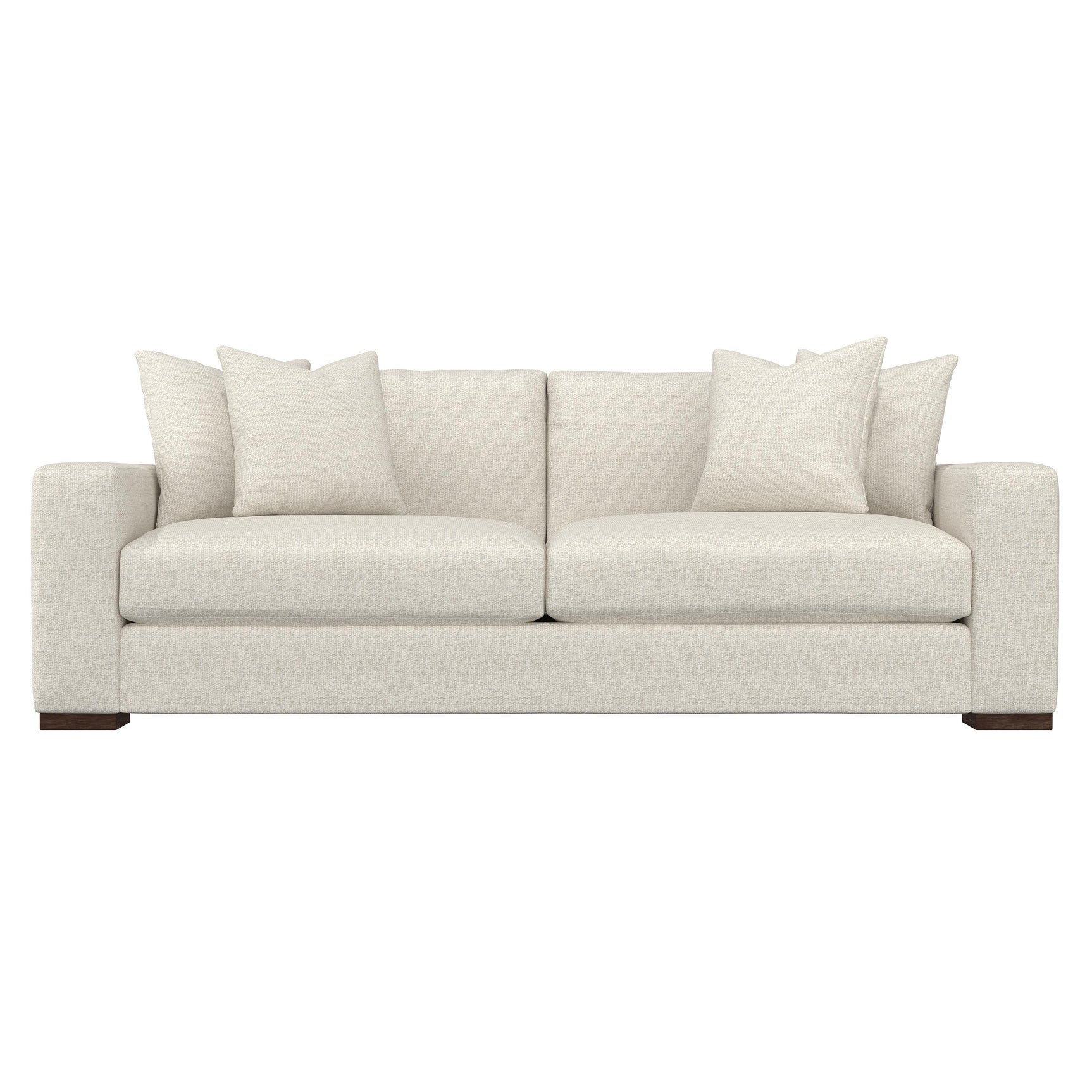 Drew White/Cream Fabric Sofa - Ornate Home