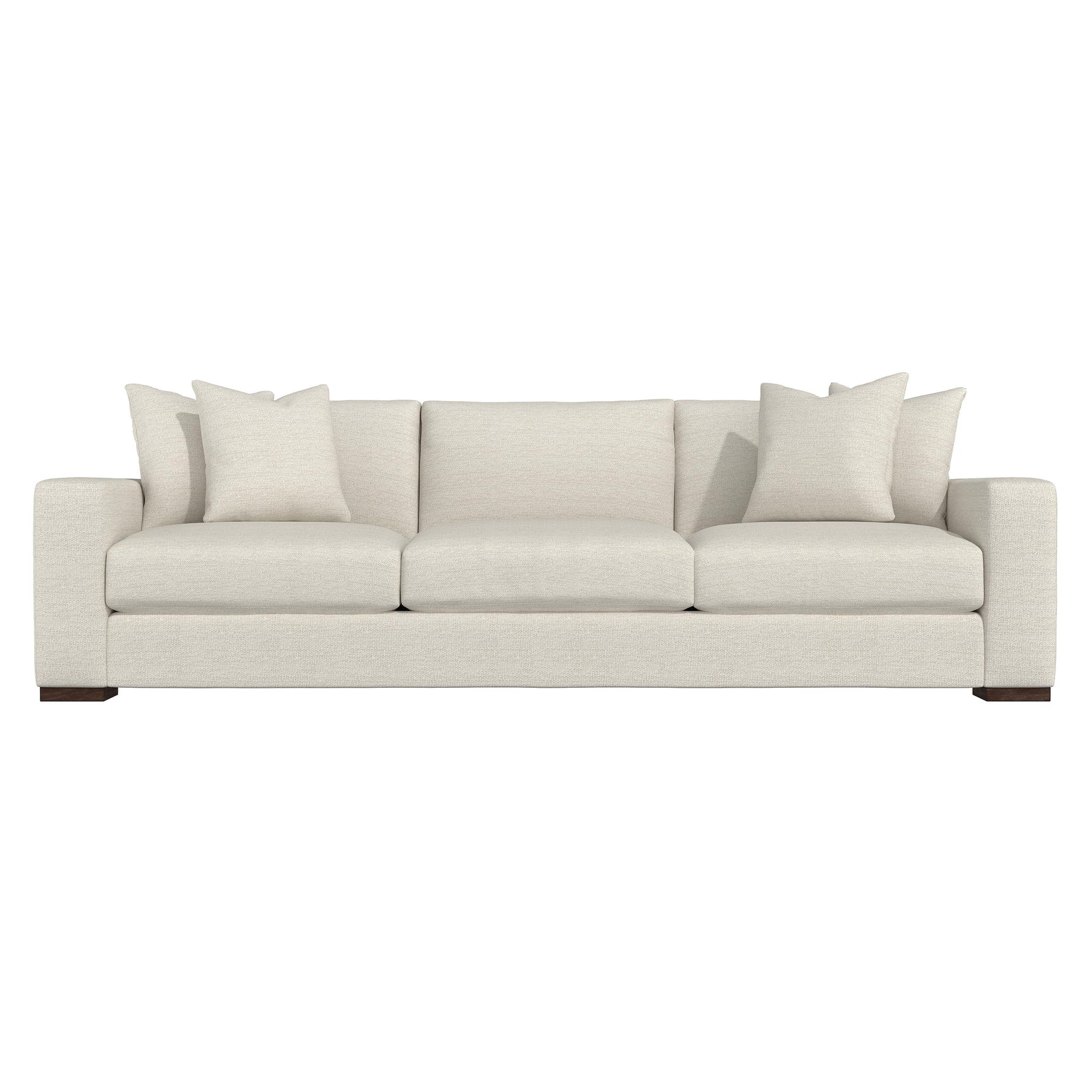 Drew White/Cream Fabric Sofa - Ornate Home