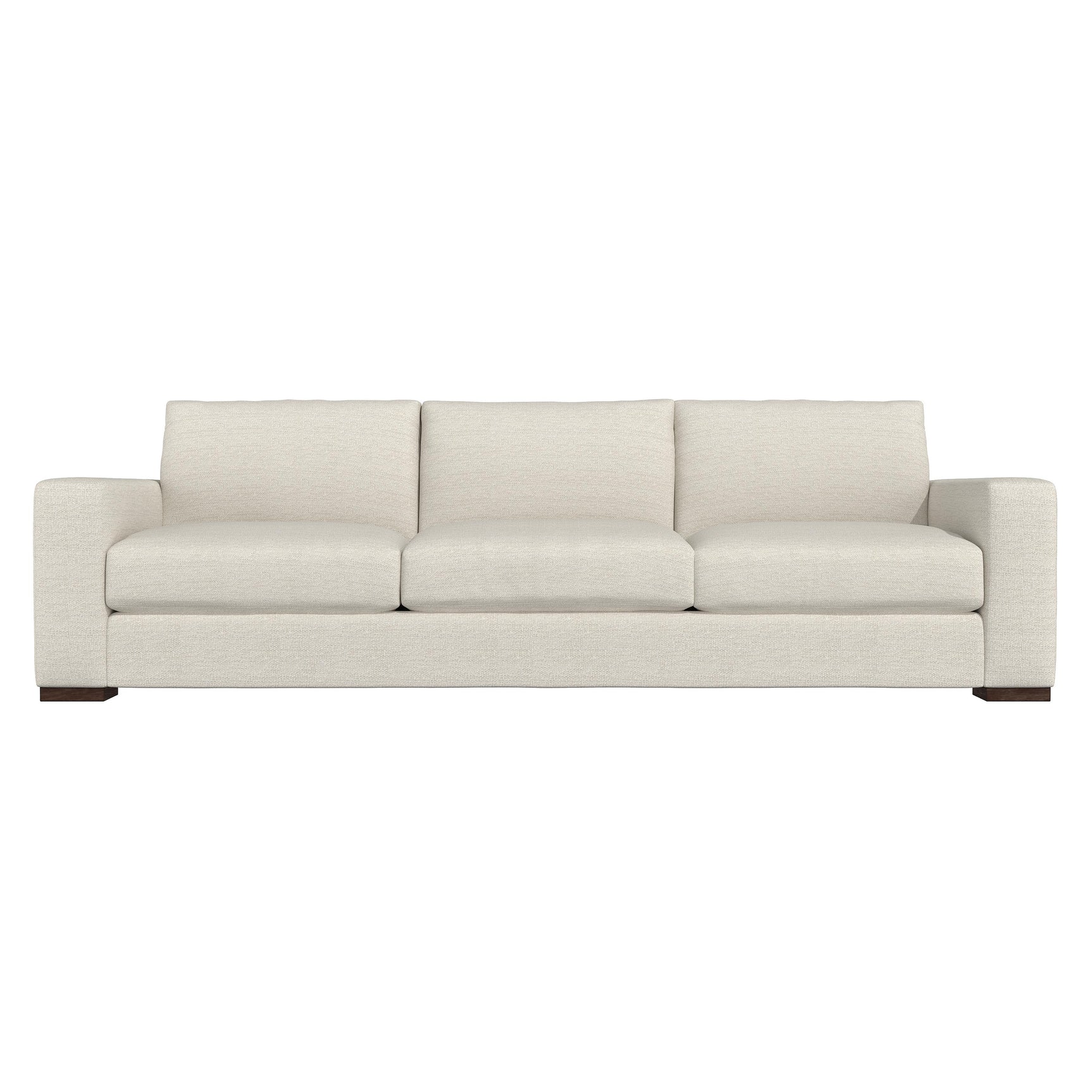 Drew White/Cream Fabric Sofa - Ornate Home