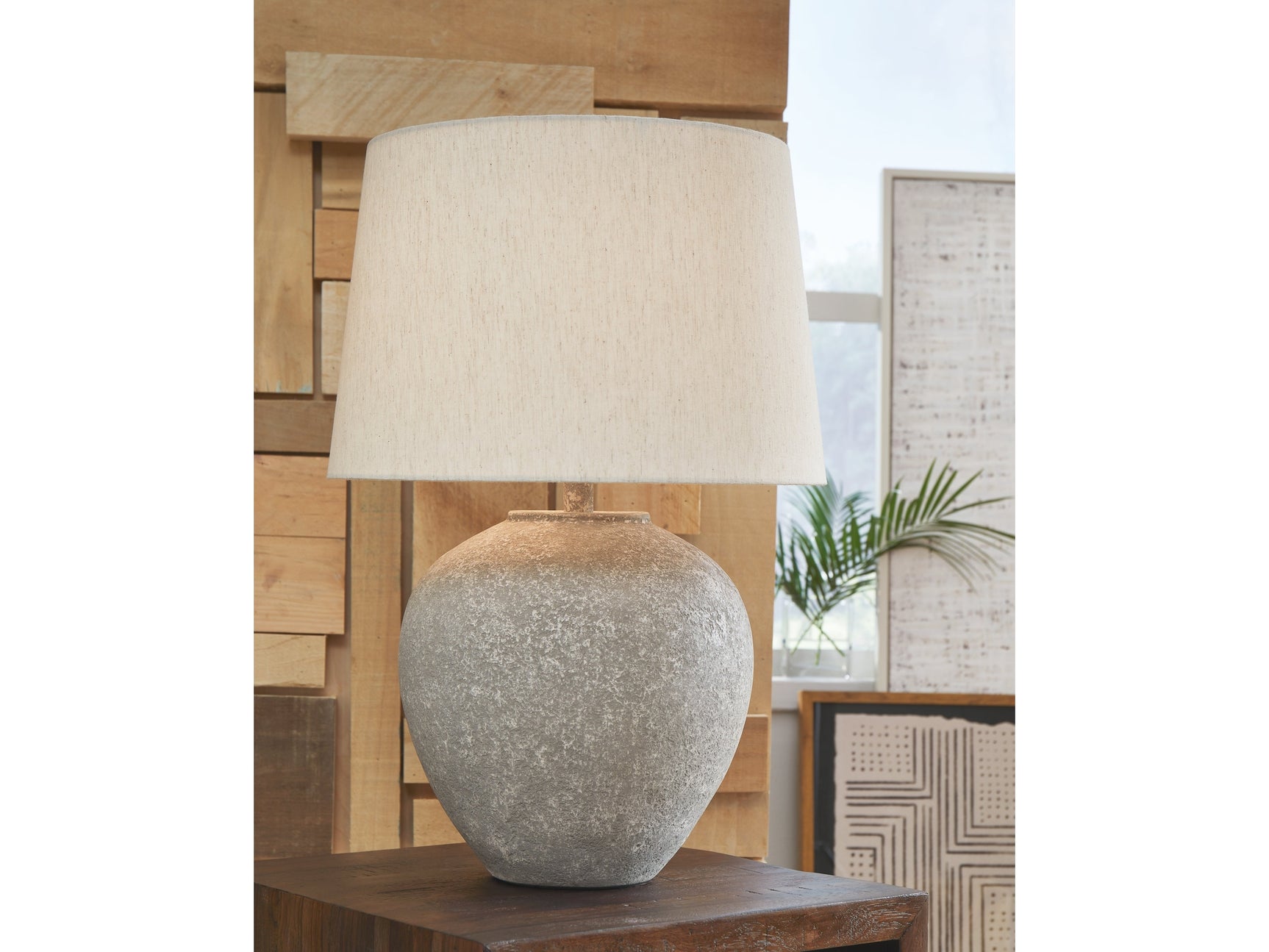 Dreward Distressed Gray Table Lamp (Online Special Price) - Ornate Home