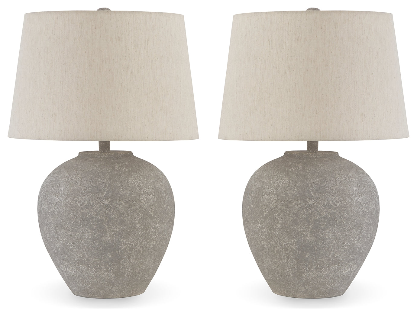 Dreward Distressed Gray Table Lamp (Set of 2) - Ornate Home