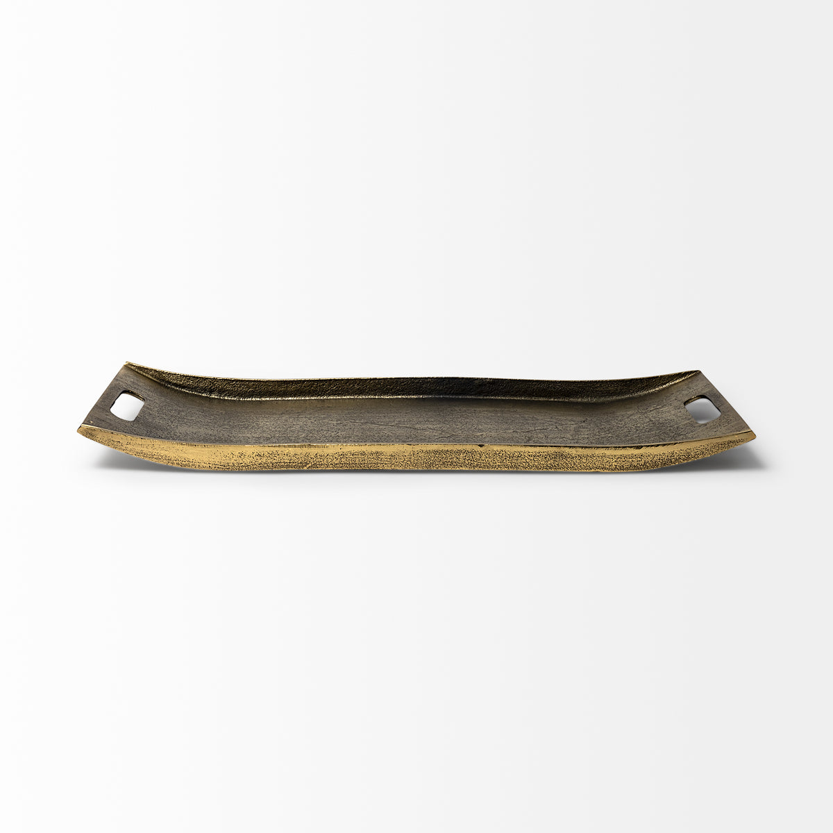 Drey Gold Rectangular Tray - Ornate Home