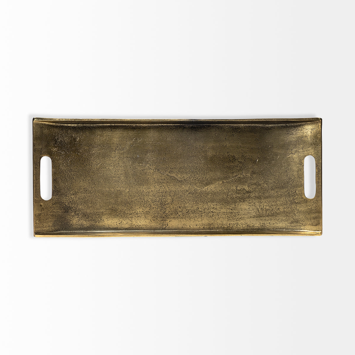 Drey Gold Rectangular Tray - Ornate Home