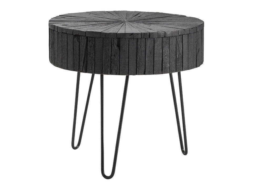 Drummond Black Side Table - Ornate Home