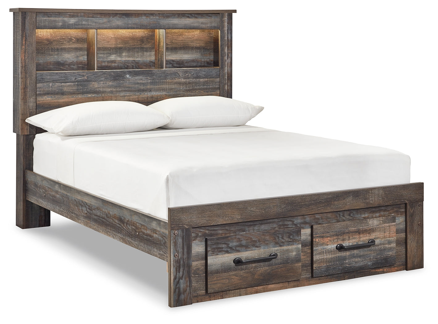 Drystan Multi Full Bookcase Storage Bed and Nightstand (Online Special Price) - Ornate Home