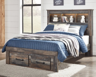 Drystan Multi Full Bookcase Storage Bedroom Set with Dresser and Mirror (Online Special Price) - Ornate Home