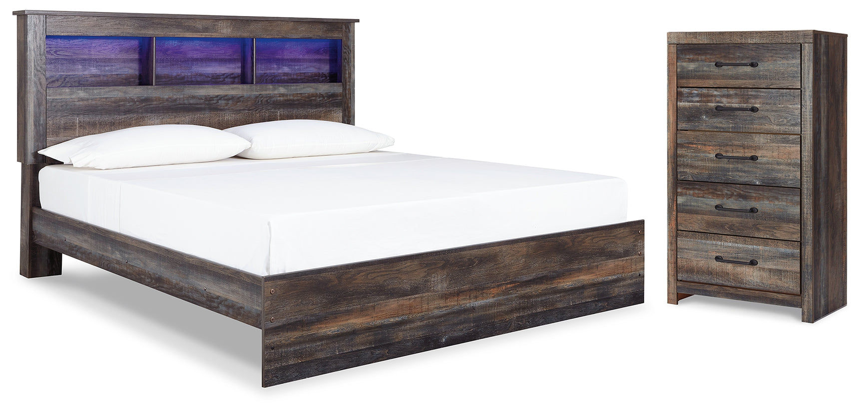 Drystan Multi King Panel Bed and Chest (Online Special Price) - Ornate Home