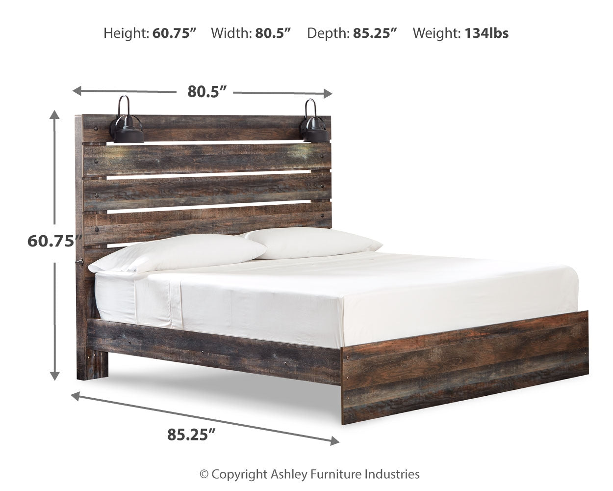Drystan Multi King Panel Bedroom Set with Dresser, Mirror, and Nightstand (Online Special Price) - Ornate Home