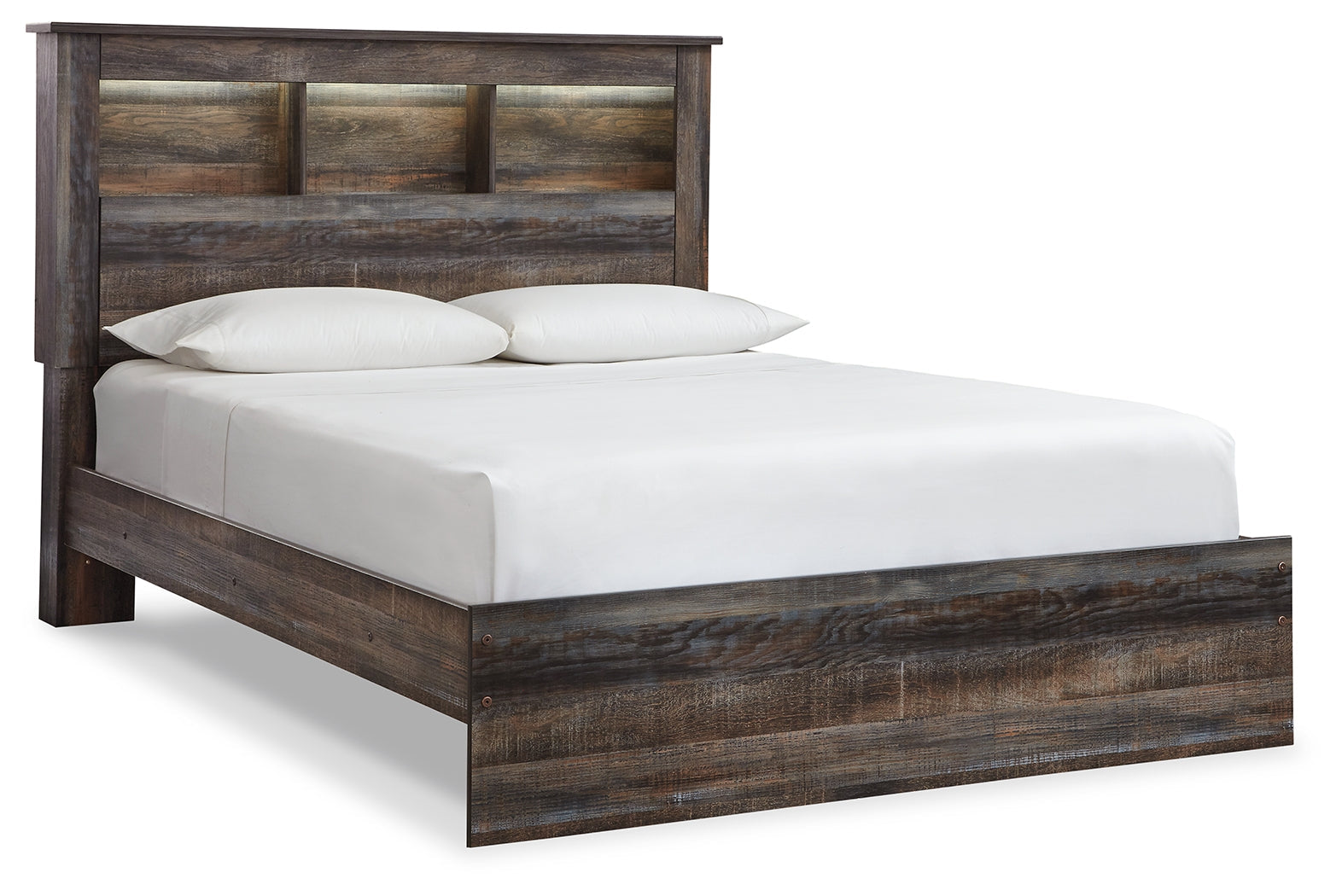 Drystan Multi Queen Bookcase Bedroom Set with Dresser and Chest (Online Special Price) - Ornate Home