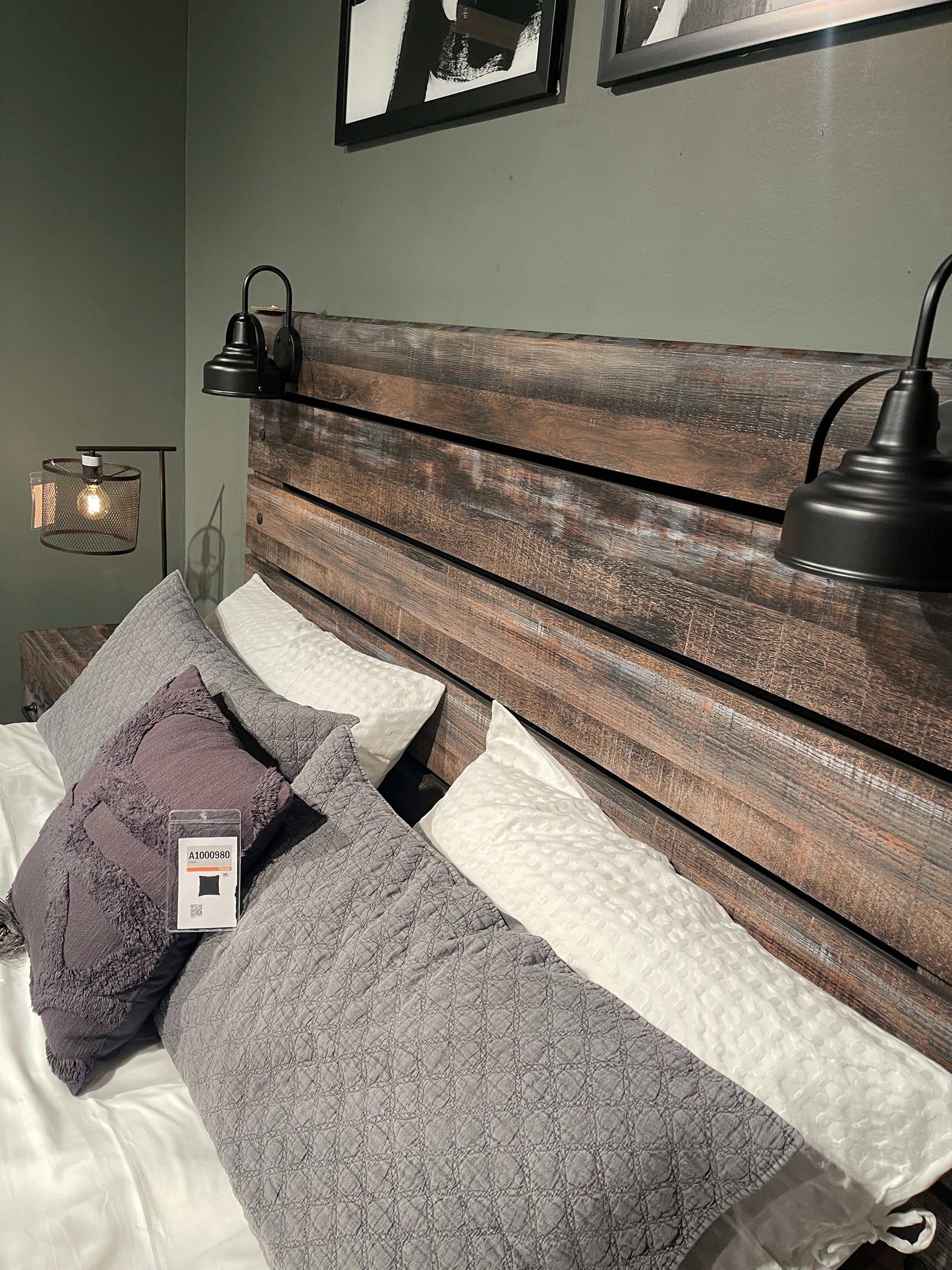 Drystan Multi Tone King Panel Bed w/ 2 Storage Drawers (Online Special Price) - Ornate Home