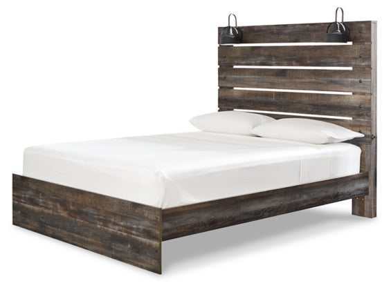 Drystan Multi Tone Queen Panel Bed (Online Special Price) - Ornate Home