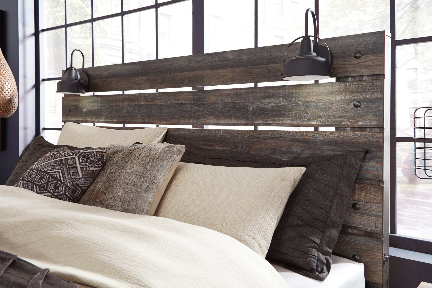Drystan Multi Tone Queen Panel Bed (Online Special Price) - Ornate Home