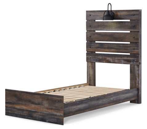 Drystan Multi Tone Twin Panel Bed (Online Special Price) - Ornate Home