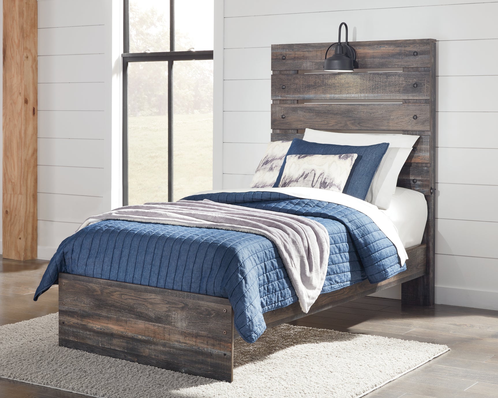 Drystan Multi Twin Panel Bed, Dresser and Mirror - Ornate Home