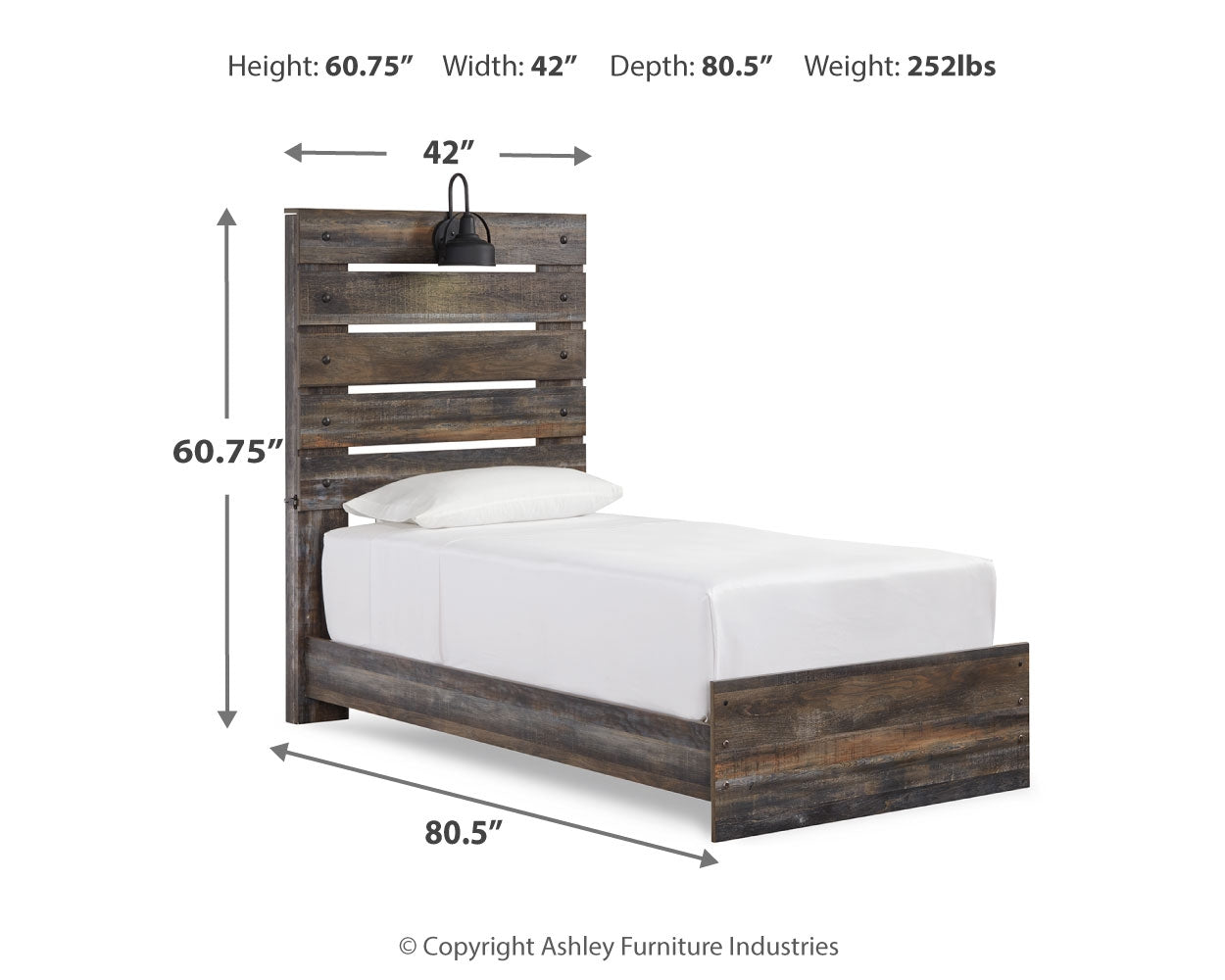 Drystan Multi Twin Panel Bed w/Storage & Dresser & Mirror & Chest (Online Special Price) - Ornate Home