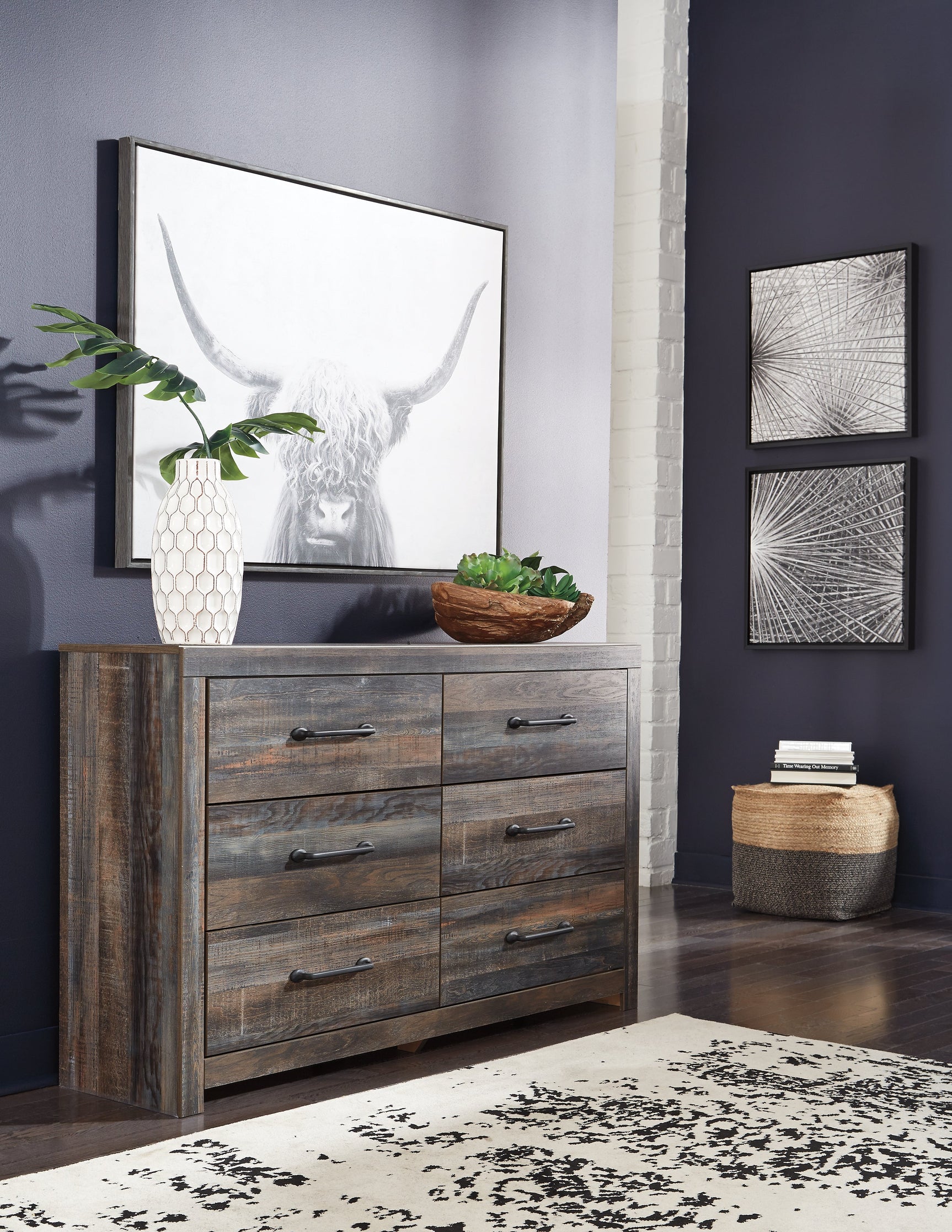 Drystan Multi Twin Panel Bedroom Set with Storage, Dresser and Nightstand (Online Special Price) - Ornate Home
